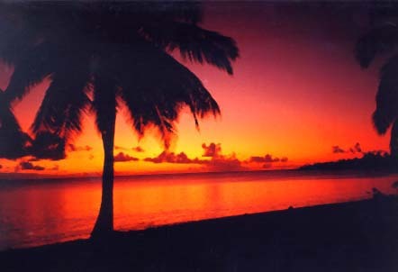 sunset_at_rocky_point_christmas_island_photo_australian_gov - Apus de soare
