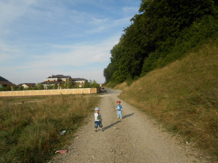 Andrei si Stefan - Andrei la nonni 2012