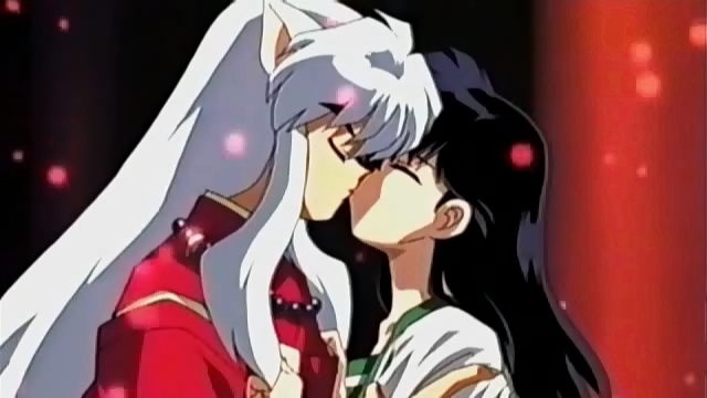 Inuyasha-and-kagome-kiss