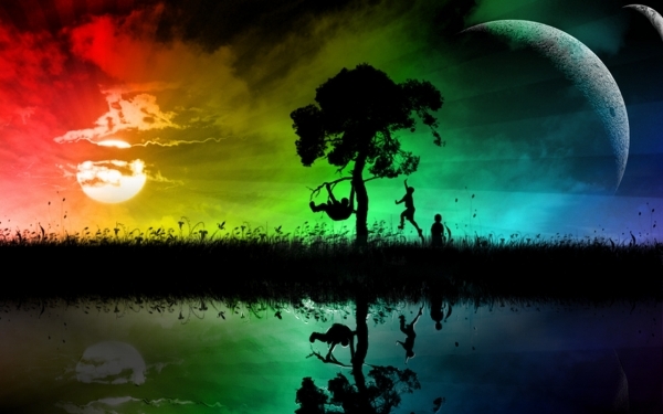 Digital-Landscape-Rainbow-29882 - Frumoase
