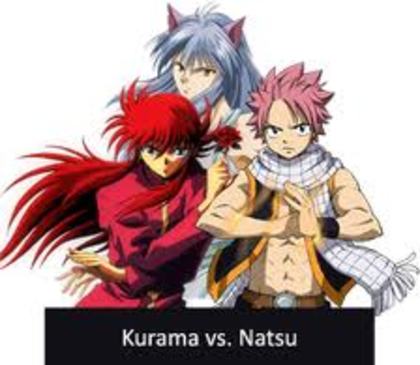 kurama vs natsu - Kurama