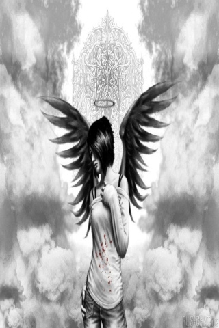 Emo-Angel-Girl-Apple-iPhone-Wallpaper