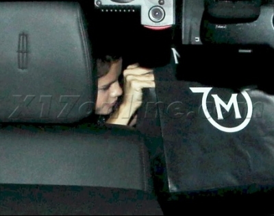  - 2011 Leaving Mastros Steakhouse In Beverly Hills September 15