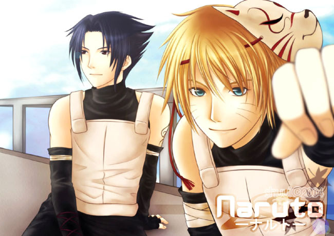 Anbu_Sasuke_and_Naruto_by_shuui - Naruto