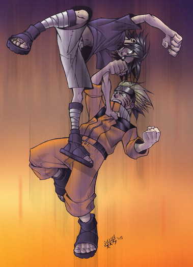 Naruto_vs__Sasuke___Ryouko_by_vashperado - Naruto