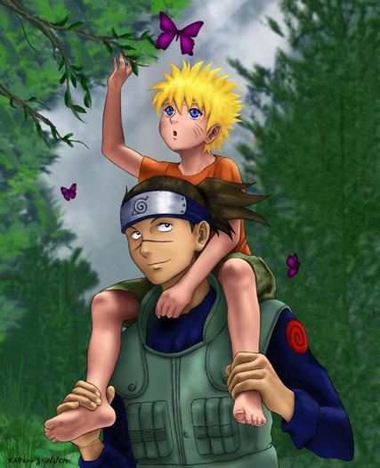 Orphans___Naruto_and_Iruka - Naruto