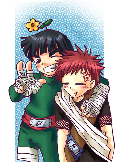 Naruto__Lee_and_Gaara_by_MooguriKlaine