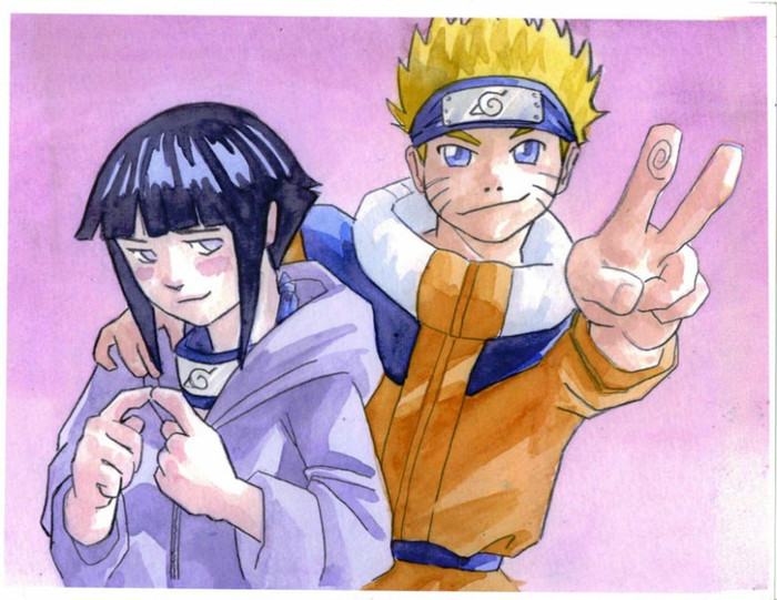 Naruto_and_Hinata__Colored__by_OceanSama