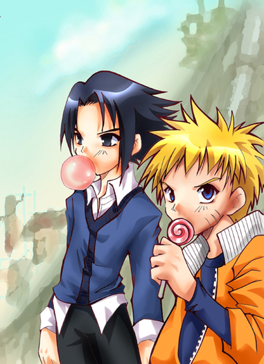 Naruto_and_Sasuke___Candy_by_MooguriKlaine