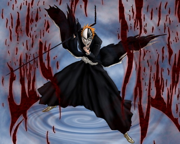 Bleach Ichigo_Bankai_Vizard - BLEACH