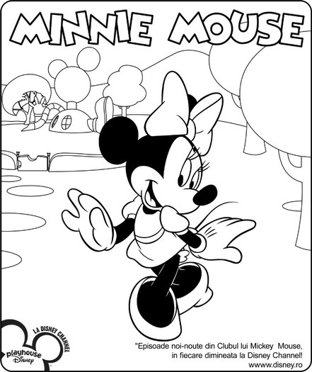 Minnie%20Mouse - activitati si poze de colorat