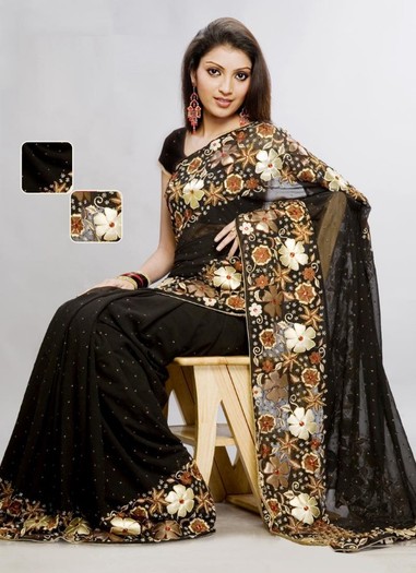 Designer Silk sarees6 - Sari-uri