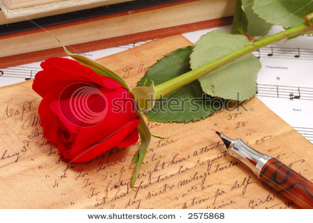 stock-photo-red-silky-rose-with-vintage-pen-and-letter-2575868 - Ceva special