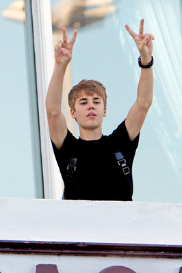  - 2011 Outside his hotel balcony in Rio De Janerio Brazil