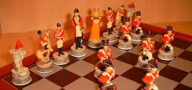 Set de sah Napoleon cu piese hand-made _ 515 lei,.,.