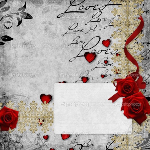 depositphotos_4571081-Romantic--vintage-background-with-red-roses-and-hearts-1-of-set - Semne caractere si simboluri pentru hi5 messenger facebook si chat1