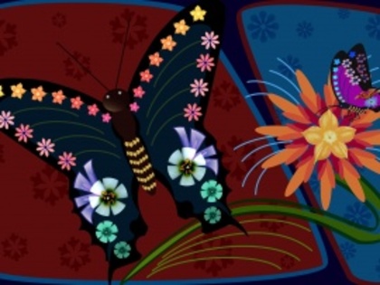 butterfly_and_flowers-t2 - poze fluturi