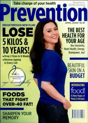 preity-zinta-prevention - Magazine Covers-Preity Zinta