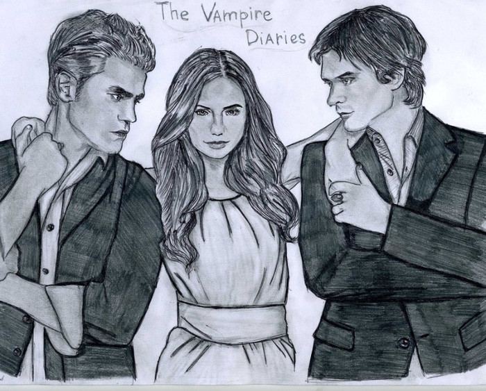 The-Vampire-Diaries-drawing-the-vampire-diaries-actors-17773019-900-724 - Paul Wesley