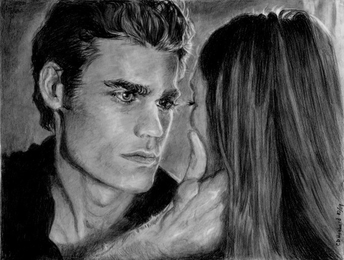 Vampire_Diaries_Stefan_Elena_by_CatLucker - Paul Wesley