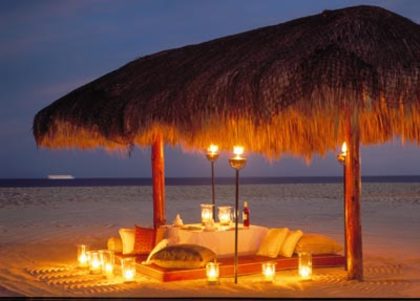 romantic-beach-dinner-wallpaper - frumos