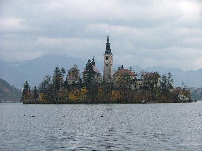 o insulà in mijlocul lacului - BLED-SLOVENIA