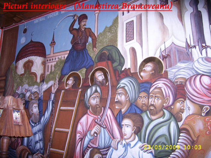 78. Decapitarea lui Brancoveanu si a celor 4 fii de catre turci (pictura interioara)