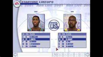 NBA Live 2001 - NBA Live 2001 Joc