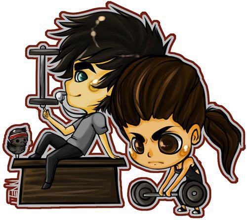 Elena & Damon - Cartoons