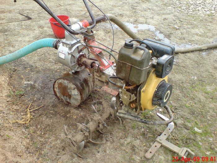 Motosapa cu motor diesel si pompa de udat - Utilaje - DanAlexandrescu