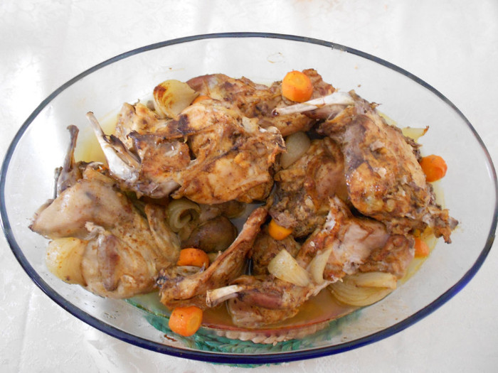 fripturà de iepure la cuptor