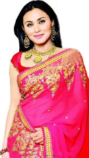 Rani_Mukherjee_Bollywood_Saree - Rani Mukherjee-in saree