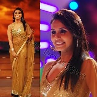 Rani-Mukherji-at-DPL - Rani Mukherjee-in saree