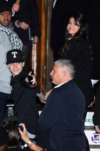  - 2011 Arriving at the Merchant Hotel with Selena in Belfast Ireland November 5th