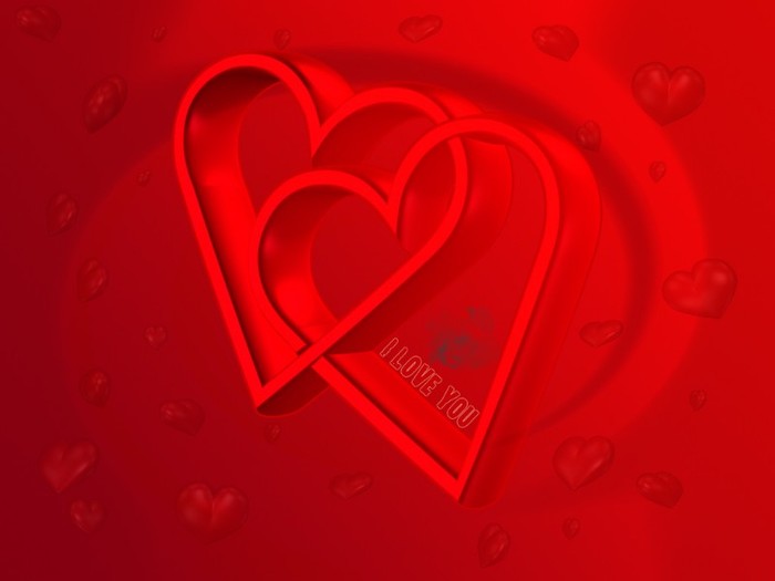 wallpaper 2 inimi valentine - poze inimi