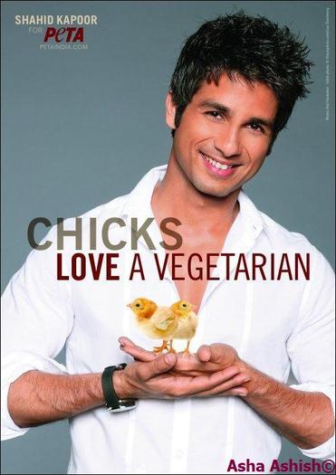 Shahid Kapoor\'s pic for Peta