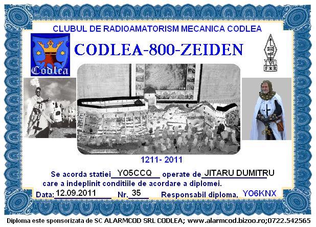 YO5CCQ diploma Codlea - HOBI
