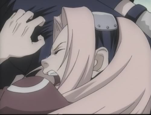 Sakura tipand dupa Sasuke. - Sakura Crying