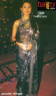 8 - Jennifer Winget-in saree