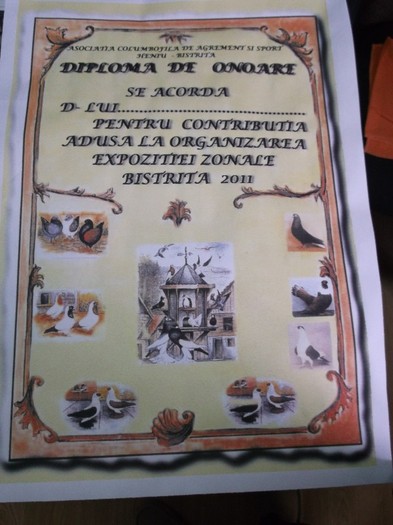 ATESTAT "onorific"si onorabil - PREGATIRI EXPOZITIA ZONALA BISTRITA DECEMBRIE 2011
