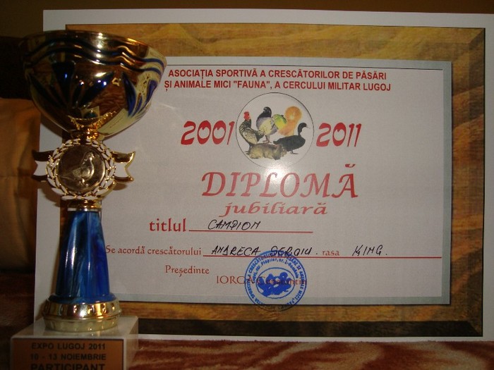 titlu de campion 2011 - trofeie