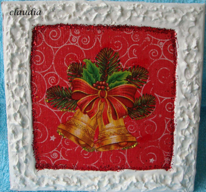 produs handmade 10; tehnica decoupage
dimensiuni 14/14
