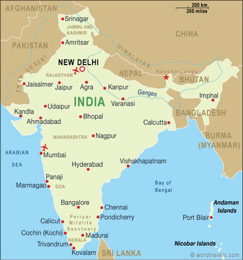 India_map - x-Harta Indiei