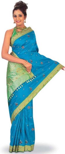 blue-silk-sarees-design-for-2011 - saree indian