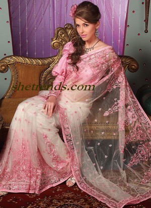 Embroidery-saree - saree indian