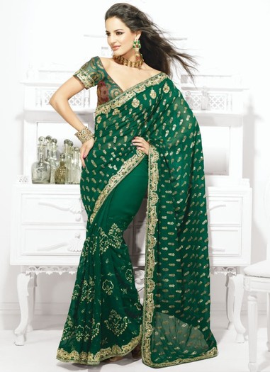 Gorgeous-Green-Georgette-Saree-SACAAA237-u