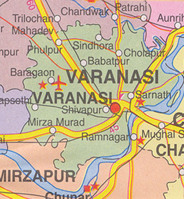 varanasi-map564 - x-Varanasi