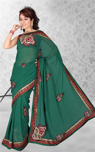 SA-2010-521 B-Sarees-M