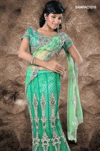 Lush-Embroidered-Net-Lehenga-Choli-SAMRAC1016-b - Sariuri de nunta