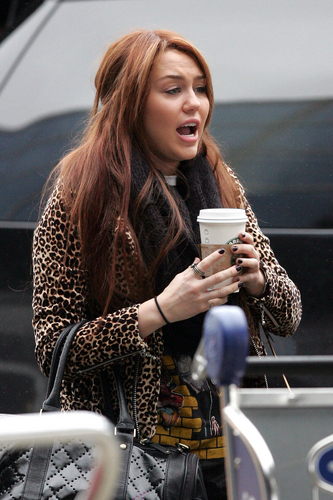 Miley (5) - x - Miley - At JFK Airport in NYC